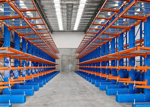 Heavy Duty Cantilever Racking - Single Sided - (H)4.5m x (L)4.7m - 900mm Arms